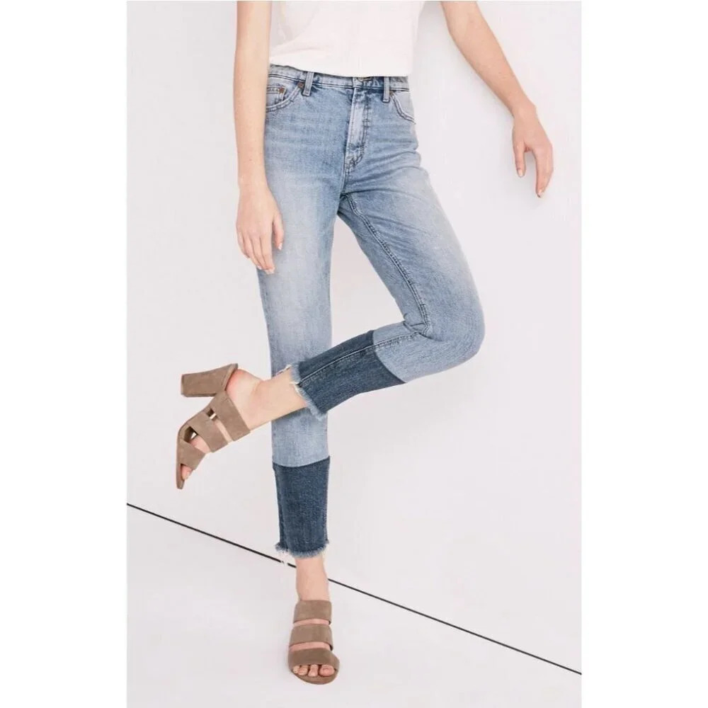 Lucky Brand Women's Size 00 24 Bridgette High Rise Skinny Jean in Oregon Raw Hem